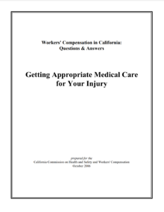 Workers’ Comp: Medical Care