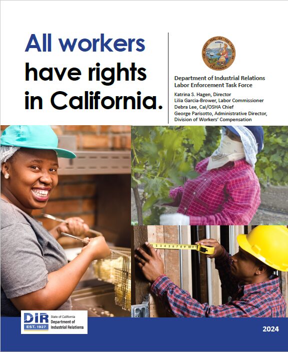 cover page of workers' rights pamphlet