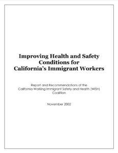 Immigrant Workers: Improving Health and Safety Conditions