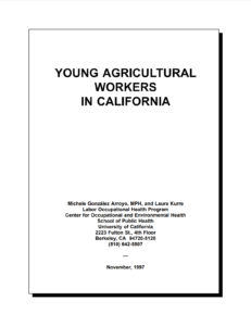 Young Agricultural Workers in California
