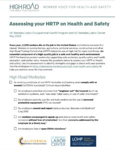 –High Road: Worker Voice for Health and Safety